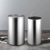 Thùng rác inox tròn nắp lật Ø48