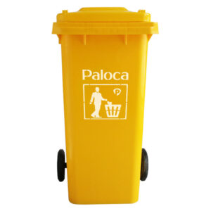 Thùng rác nhựa HDPE 120L màu vàng