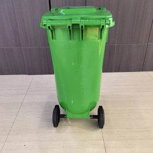 Thùng rác nhựa 120L ủ rác hữu cơ màu xanh