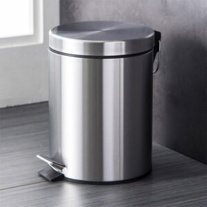 Thùng rác inox đạp chân tròn 8L