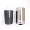 Thùng rác inox đạp chân tròn 30L