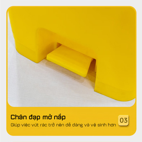 Chân đạp mở nắp