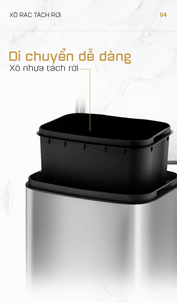 Xô đựng rác tách rời