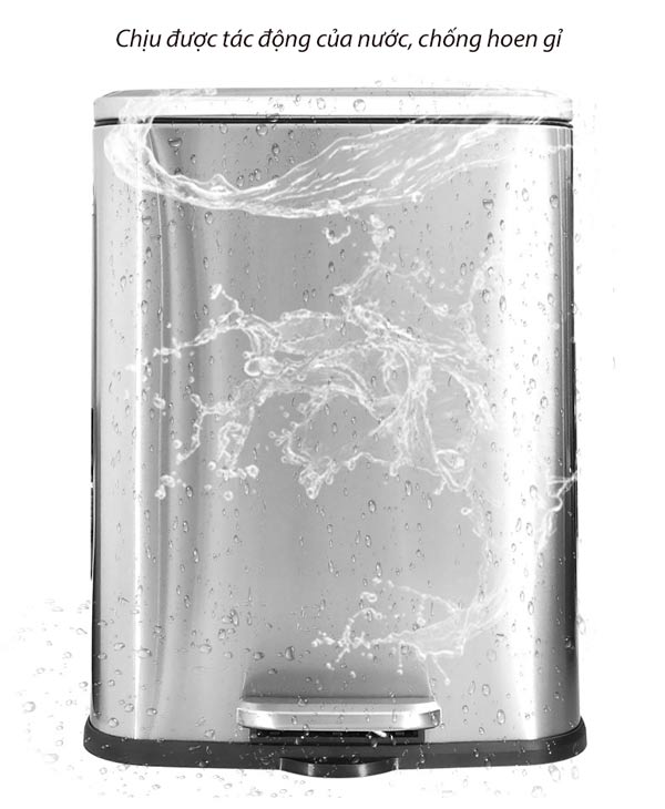 Thùng rác inox 201 và inox 304